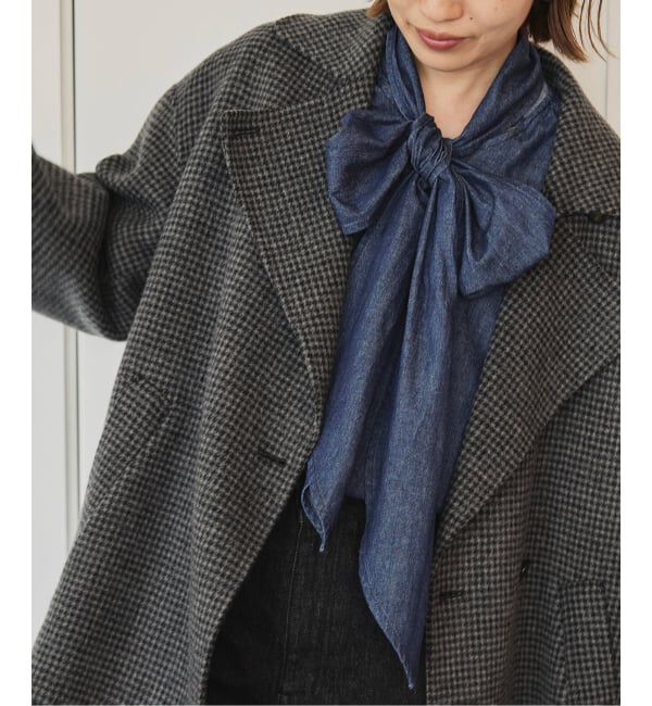 SLOBE IENA「フェザーデニムビッグボウタイシャツ」|シャツ・ブラウス|