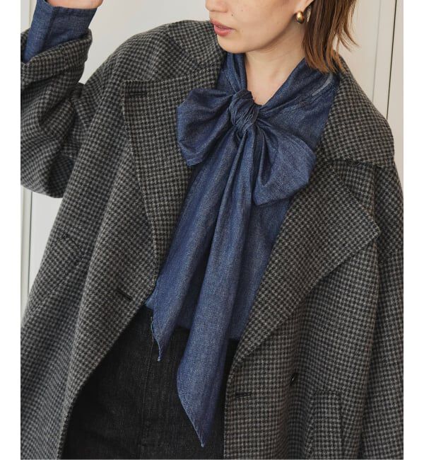 SLOBE IENA「フェザーデニムビッグボウタイシャツ」|シャツ・ブラウス|