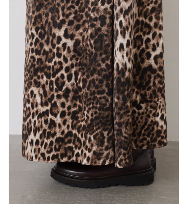 journal standard luxe「《追加》マットサテンレオパ マキシスカート」|スカート|