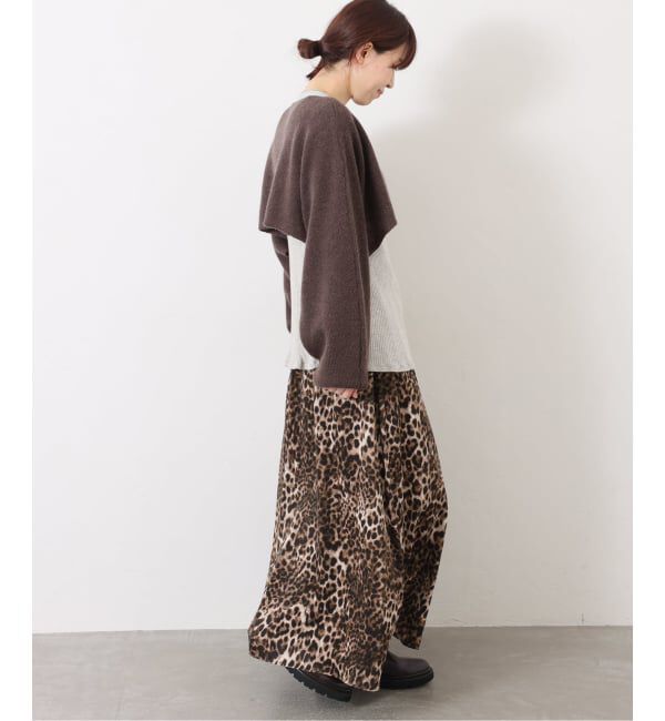 journal standard luxe「《追加》マットサテンレオパ マキシスカート」|スカート|