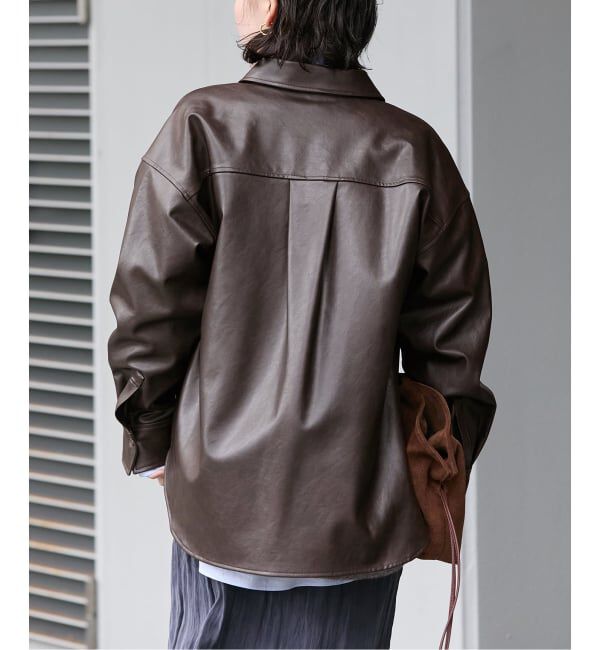 JOURNAL STANDARD「ウォッシャブルフェイクレザーシャツ」|シャツ・ブラウス|