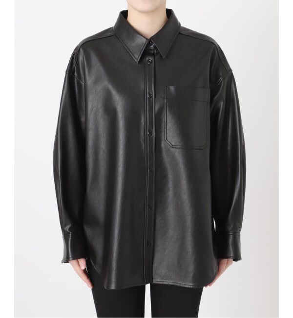 JOURNAL STANDARD「ウォッシャブルフェイクレザーシャツ」|シャツ・ブラウス|