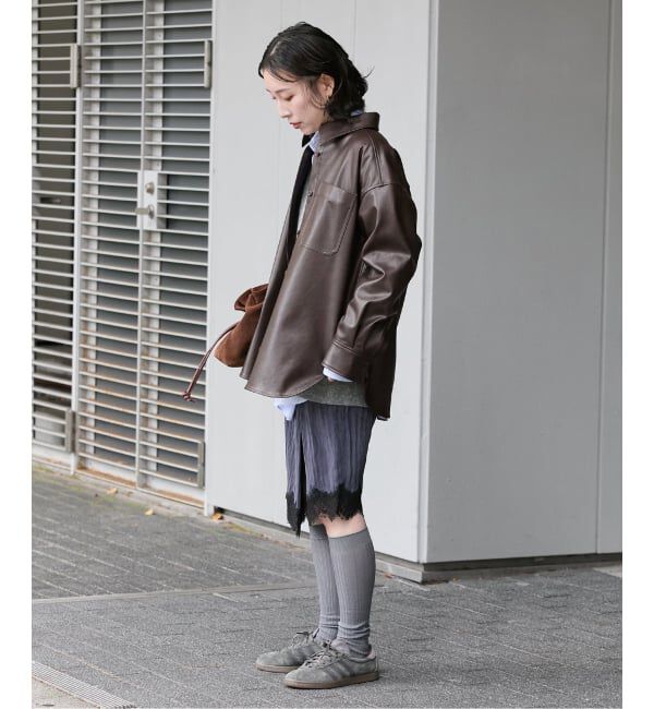 JOURNAL STANDARD「ウォッシャブルフェイクレザーシャツ」|シャツ・ブラウス|