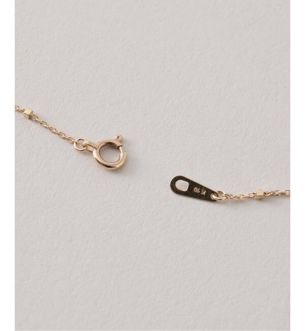 Lilas by Spick&Span「グリッターチェーン40cmネックレス K10」|ネックレス|