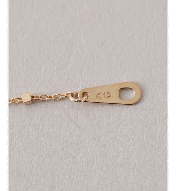 Lilas by Spick&Span「グリッターチェーン40cmネックレス K10」|ネックレス|