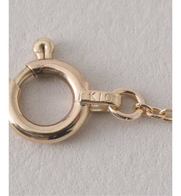 Lilas by Spick&Span「グリッターチェーン40cmネックレス K10」|ネックレス|