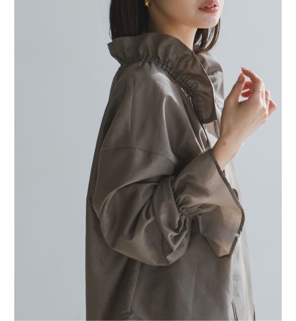 NOBLE「2WAYストリングスラッフルロングスリーブブラウス」|シャツ・ブラウス|