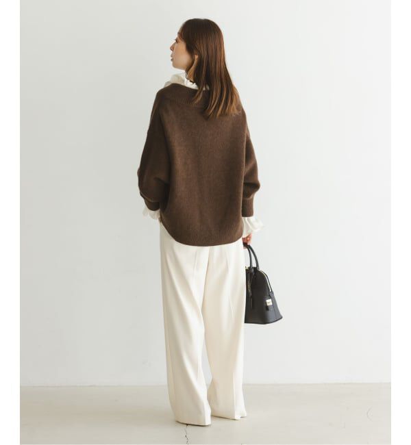 NOBLE「2WAYストリングスラッフルロングスリーブブラウス」|シャツ・ブラウス|