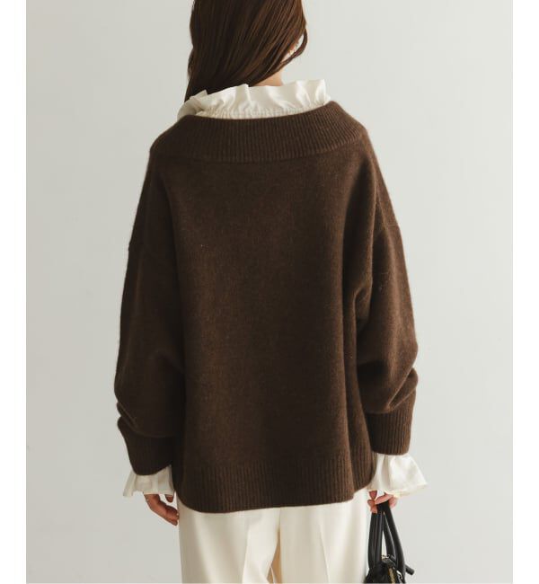 NOBLE「2WAYストリングスラッフルロングスリーブブラウス」|シャツ・ブラウス|