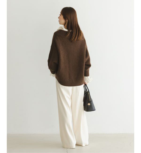 NOBLE「2WAYストリングスラッフルロングスリーブブラウス」|シャツ・ブラウス|