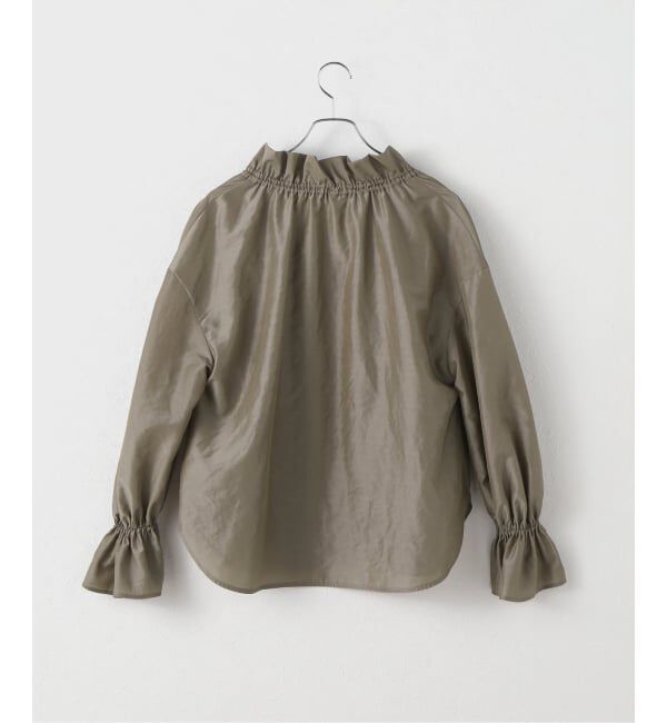 NOBLE「2WAYストリングスラッフルロングスリーブブラウス」|シャツ・ブラウス|