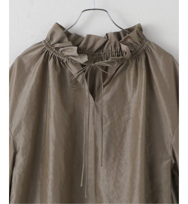 NOBLE「2WAYストリングスラッフルロングスリーブブラウス」|シャツ・ブラウス|