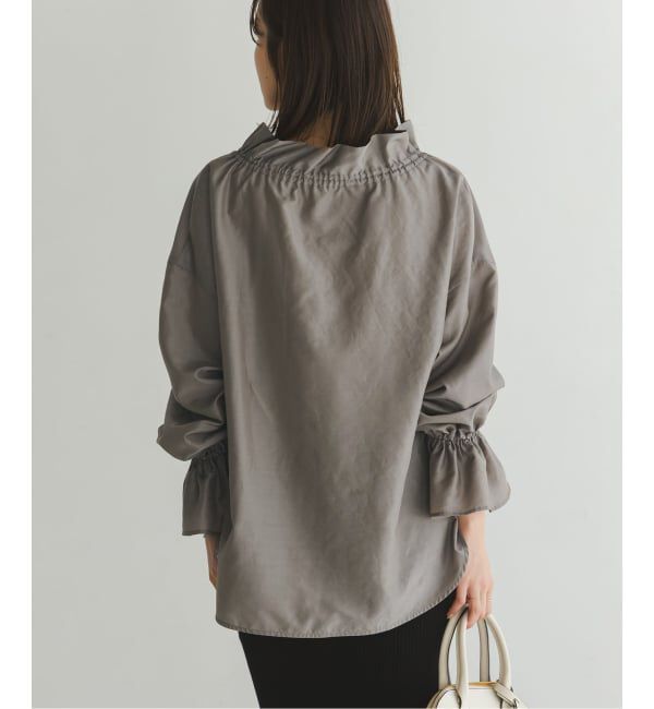NOBLE「2WAYストリングスラッフルロングスリーブブラウス」|シャツ・ブラウス|