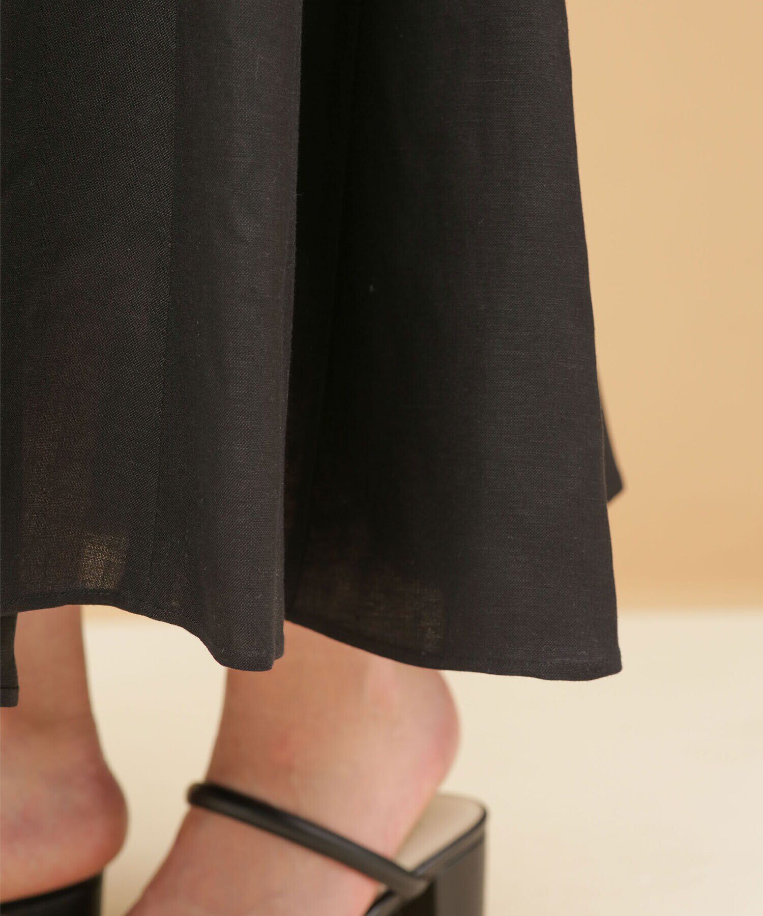 nano･universe「LB.03/リネンブレンドギャザーフレアスカート（セットアップ可）」|スカート|