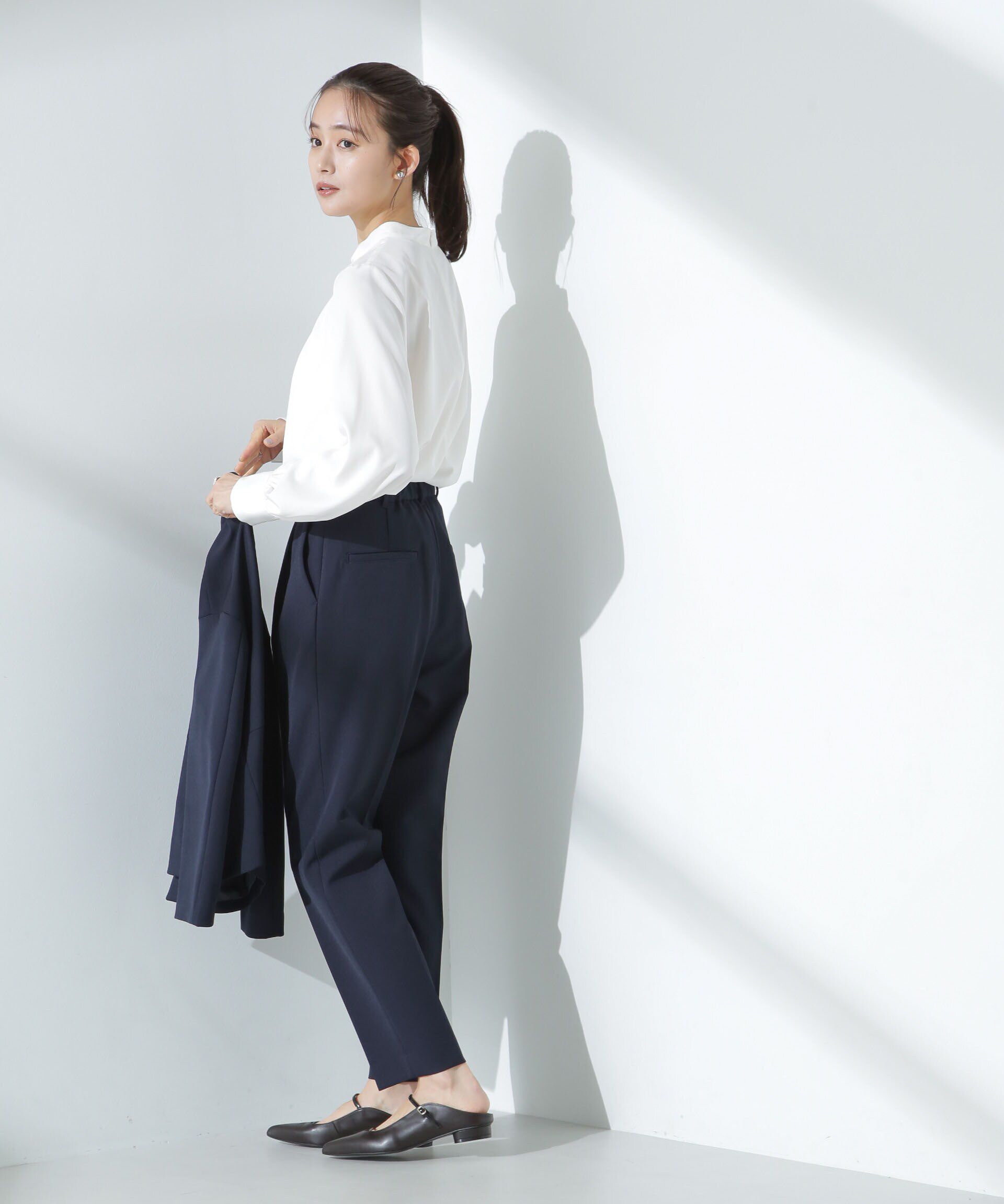 nano･universe「モダールピーチブラウス」|シャツ・ブラウス|