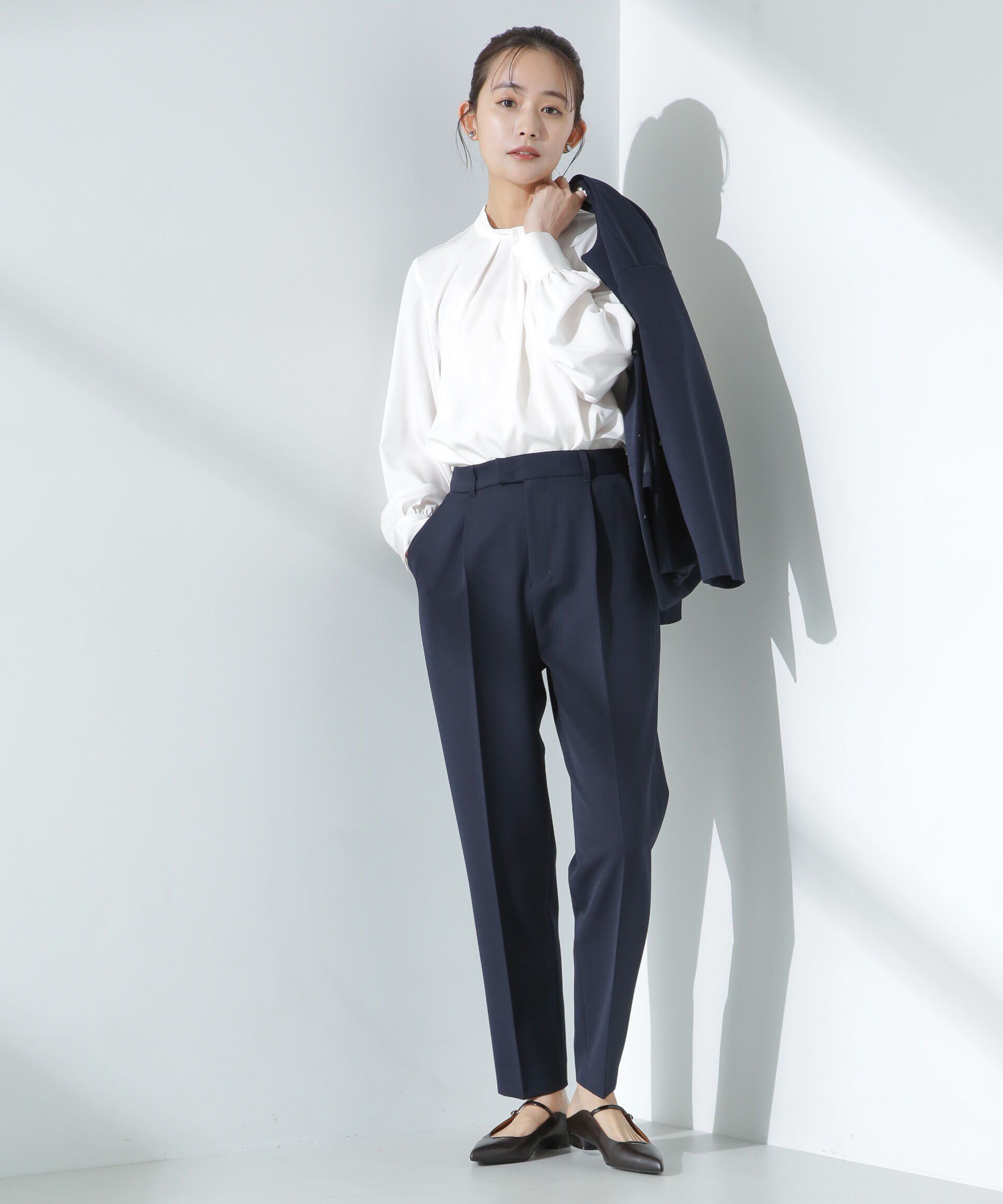 nano･universe「モダールピーチブラウス」|シャツ・ブラウス|