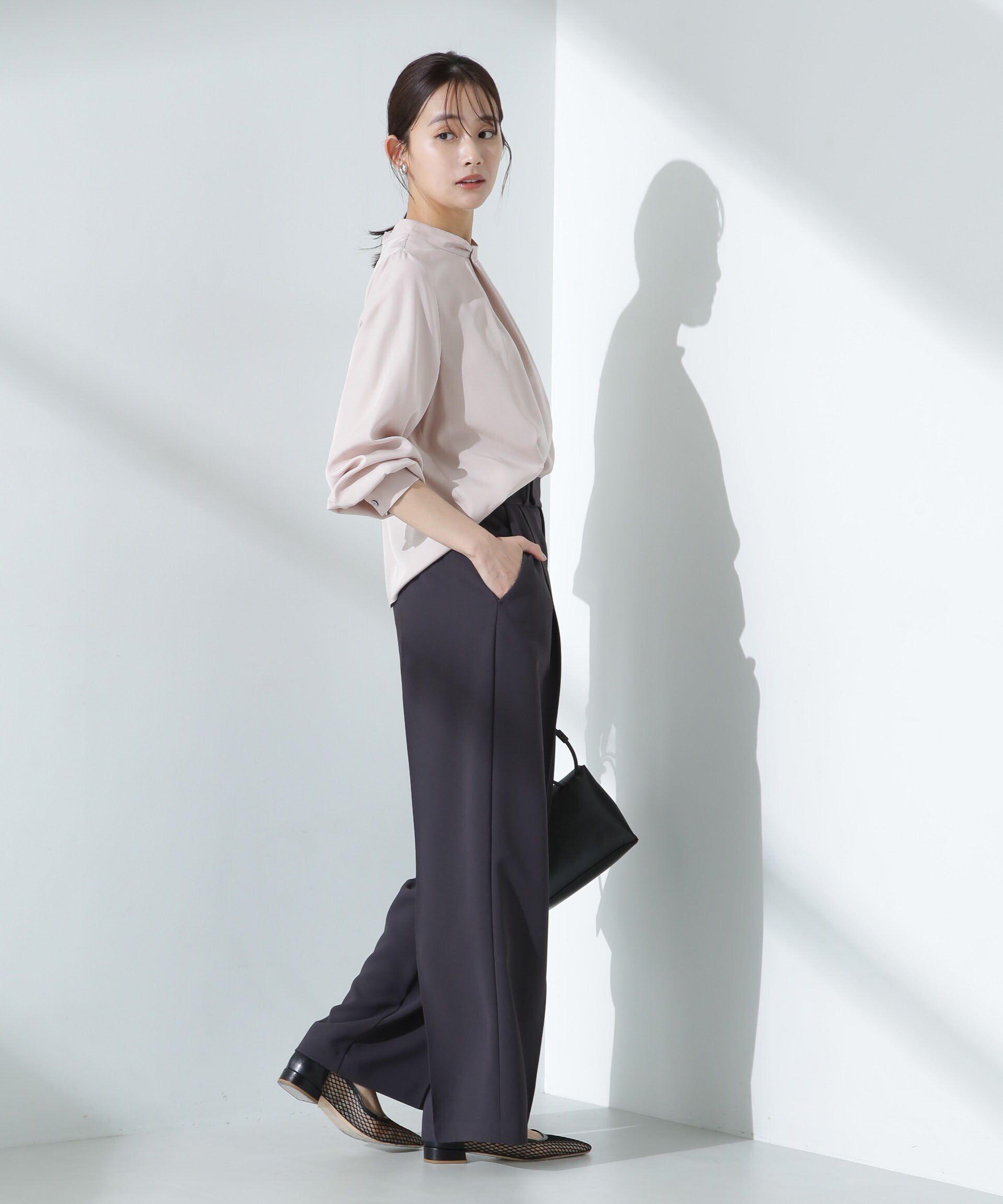 nano･universe「モダールピーチブラウス」|シャツ・ブラウス|