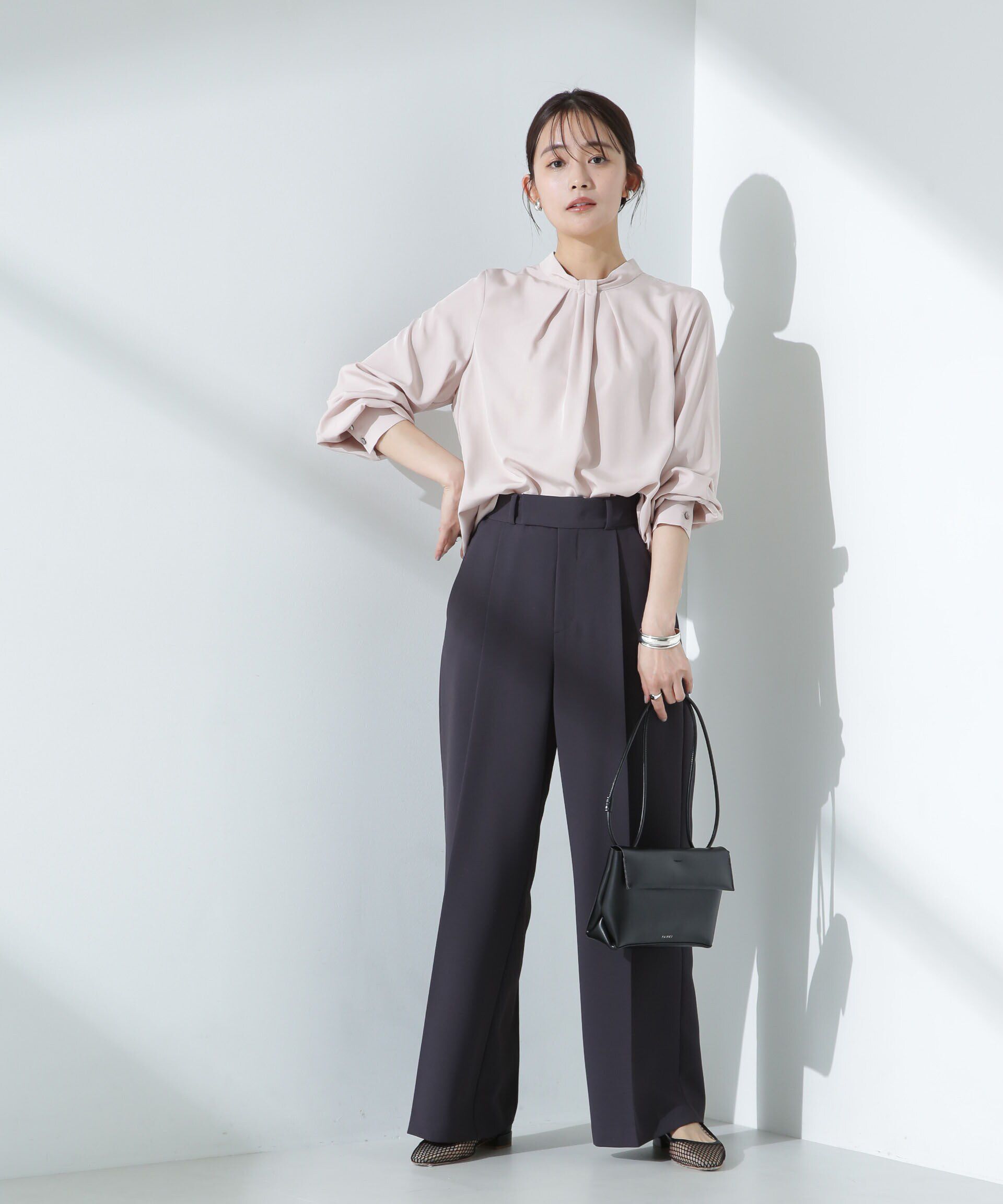 nano･universe「モダールピーチブラウス」|シャツ・ブラウス|