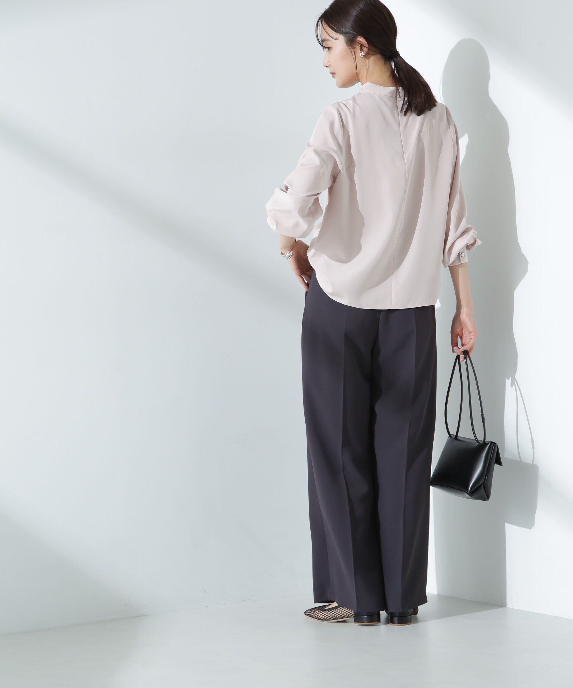 nano･universe「モダールピーチブラウス」|シャツ・ブラウス|