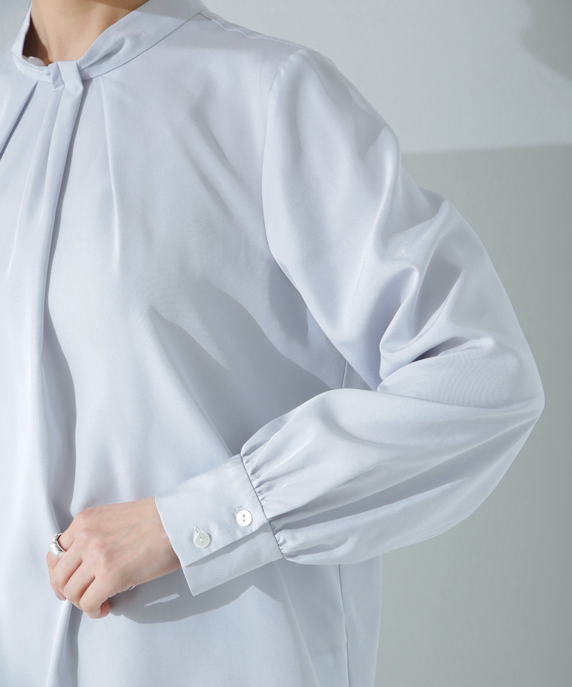 nano･universe「モダールピーチブラウス」|シャツ・ブラウス|