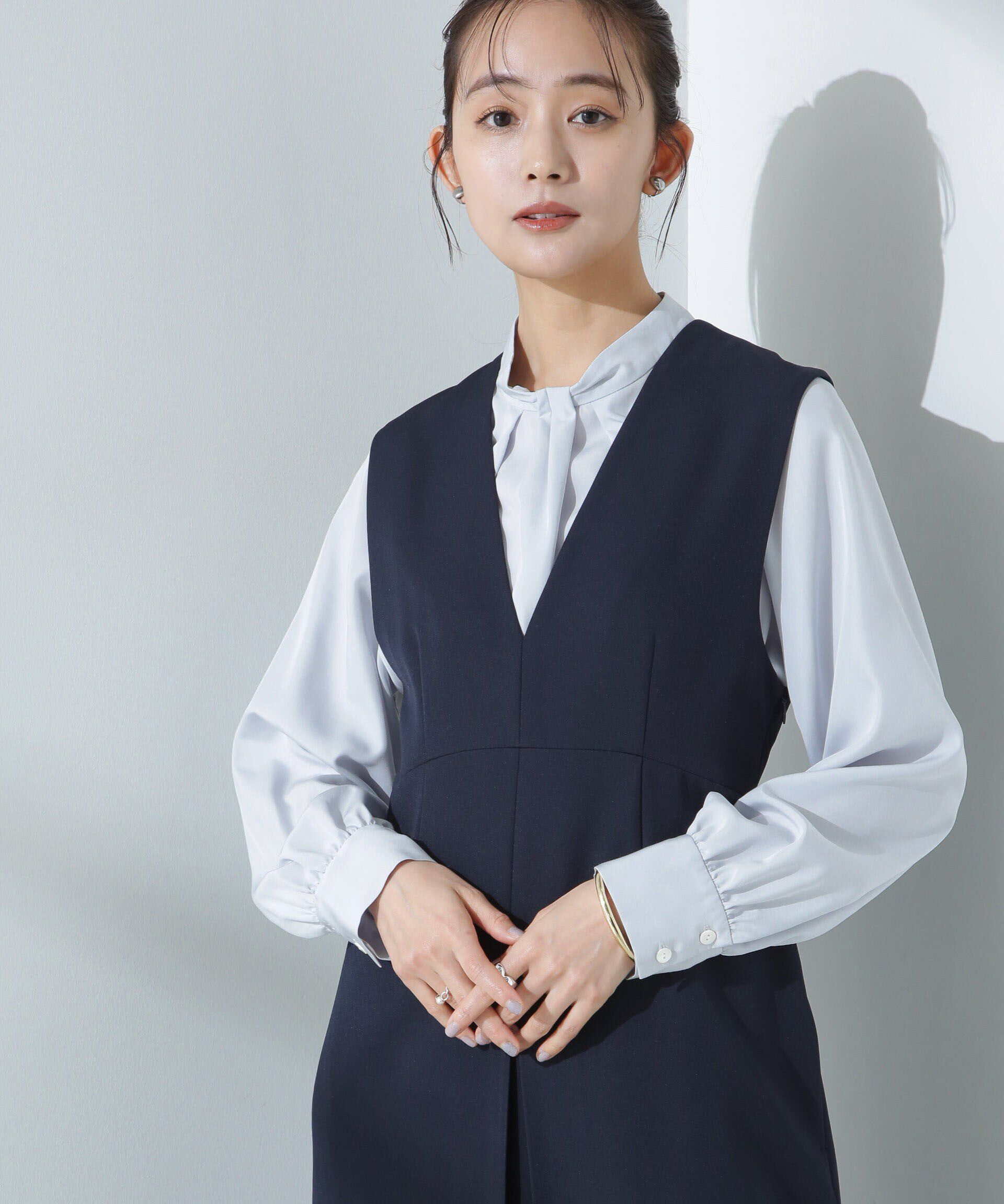 nano･universe「モダールピーチブラウス」|シャツ・ブラウス|