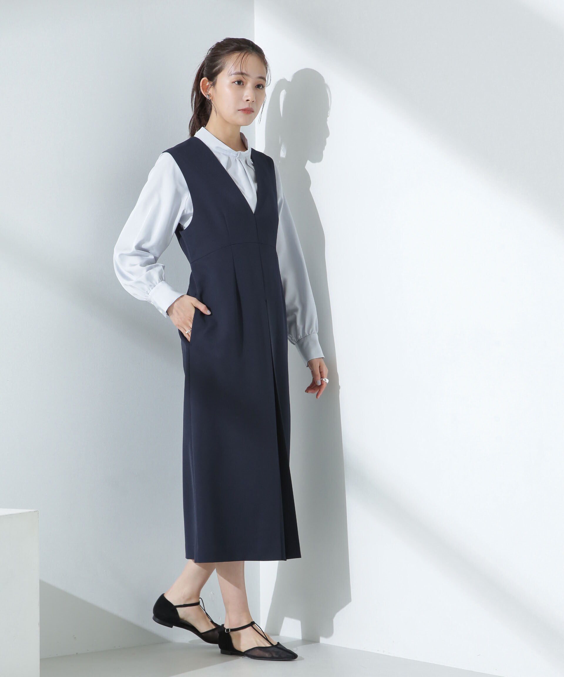 nano･universe「モダールピーチブラウス」|シャツ・ブラウス|