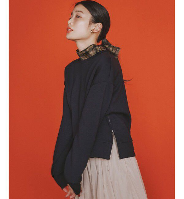 組曲「シアーツイルチェック ハイネックブラウス」|シャツ・ブラウス|