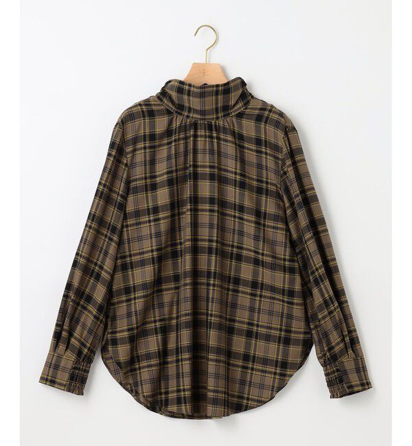 組曲「シアーツイルチェック ハイネックブラウス」|シャツ・ブラウス|