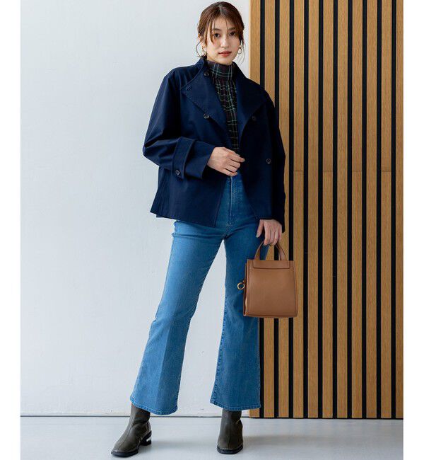 組曲「シアーツイルチェック ハイネックブラウス」|シャツ・ブラウス|