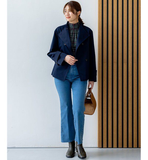 組曲「シアーツイルチェック ハイネックブラウス」|シャツ・ブラウス|