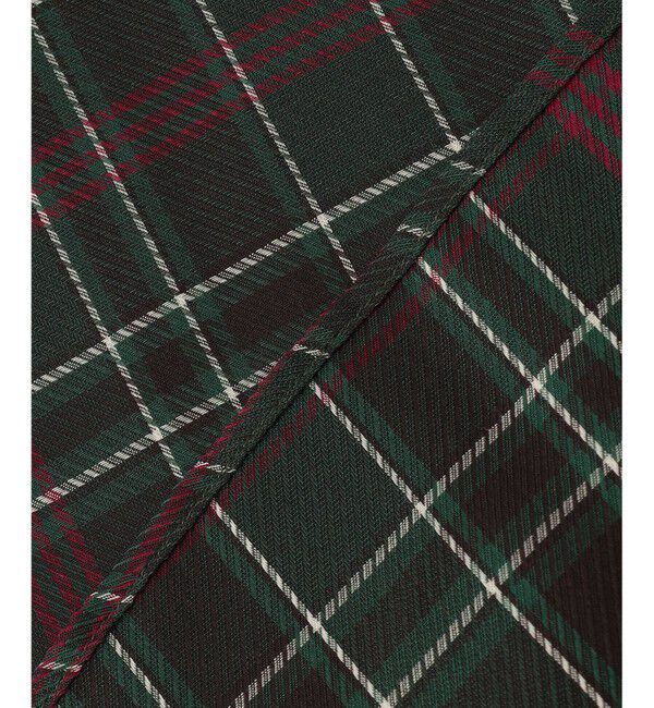 組曲「シアーツイルチェック ハイネックブラウス」|シャツ・ブラウス|