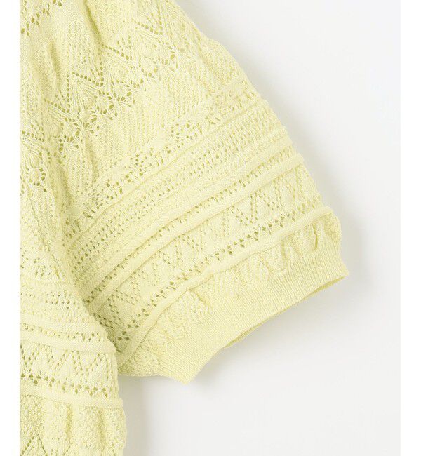 組曲「【WEB限定カラーあり】コットンポリエステル 編み柄カーディガン」|カーディガン|