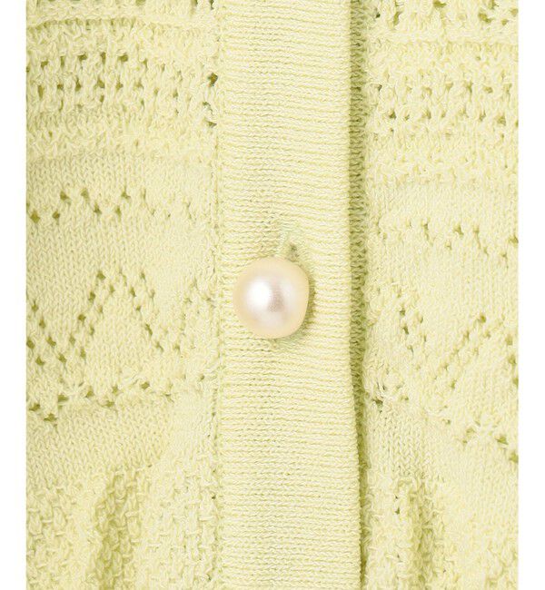 組曲「【WEB限定カラーあり】コットンポリエステル 編み柄カーディガン」|カーディガン|