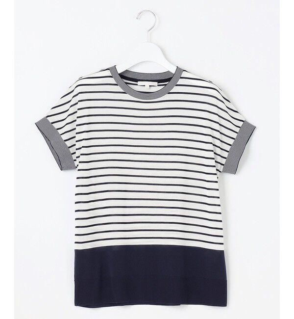 自由区「【WEB限定・洗える】ニットソーボーダー トップス」|ニット・セーター|