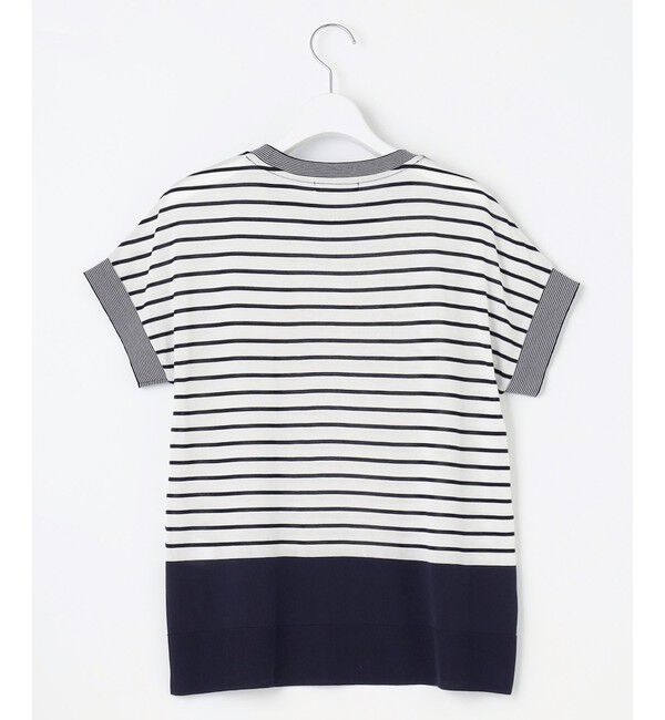 自由区「【WEB限定・洗える】ニットソーボーダー トップス」|ニット・セーター|