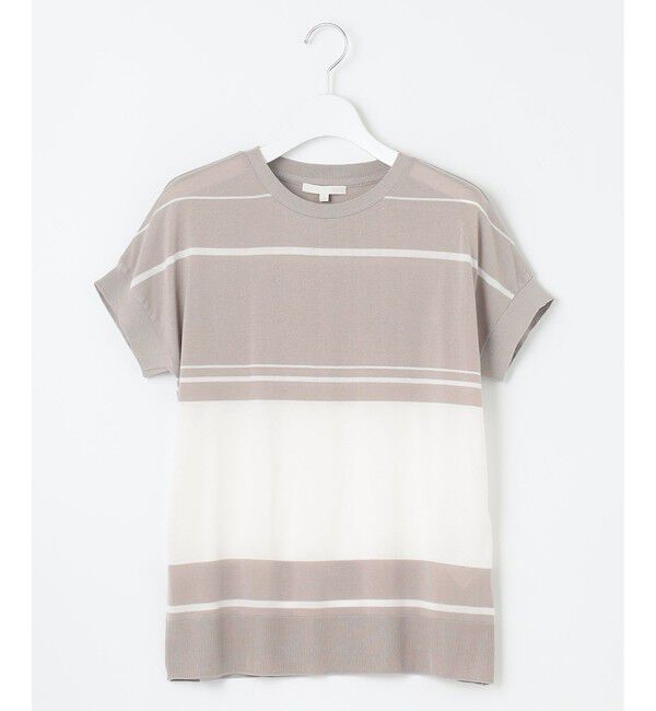 自由区「【WEB限定・洗える】ニットソーボーダー トップス」|ニット・セーター|