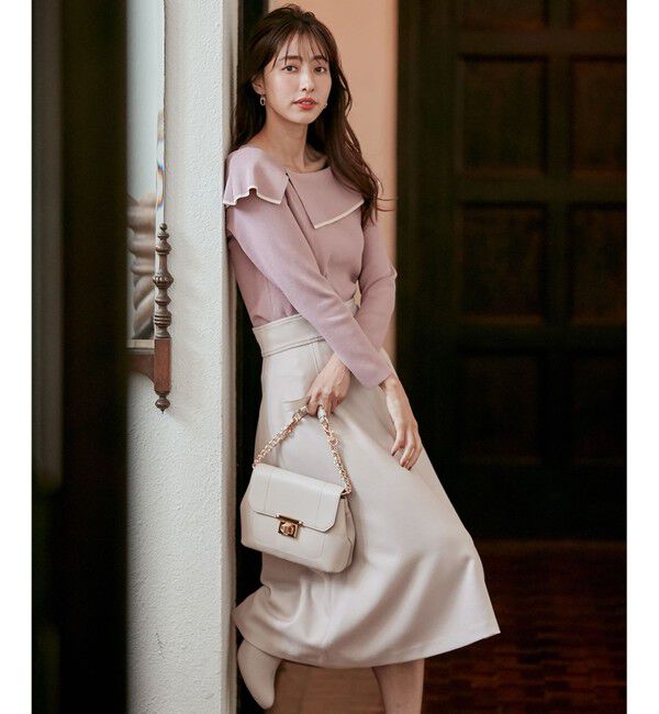 any SiS「【洗える】フレアカラープルオーバー」|ニット・セーター|