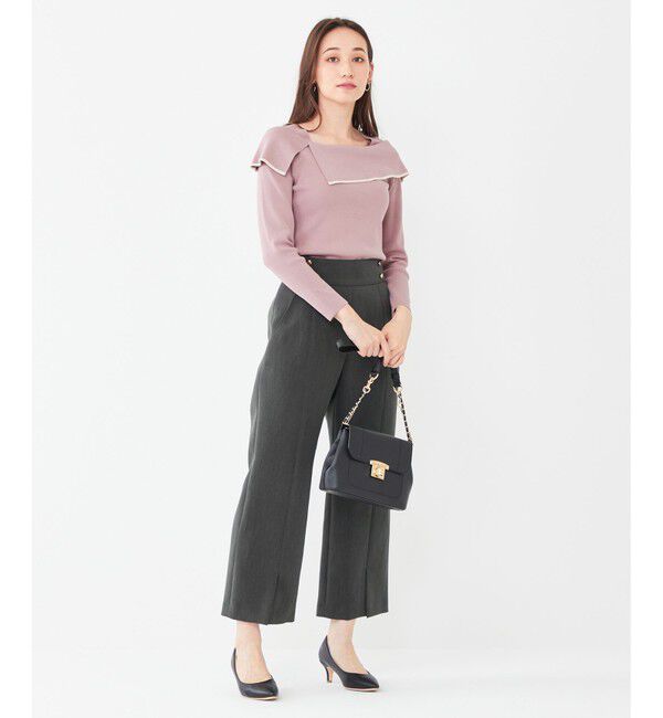 any SiS「【洗える】フレアカラープルオーバー」|ニット・セーター|