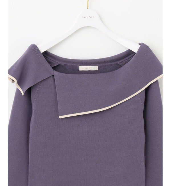 any SiS「【洗える】フレアカラープルオーバー」|ニット・セーター|