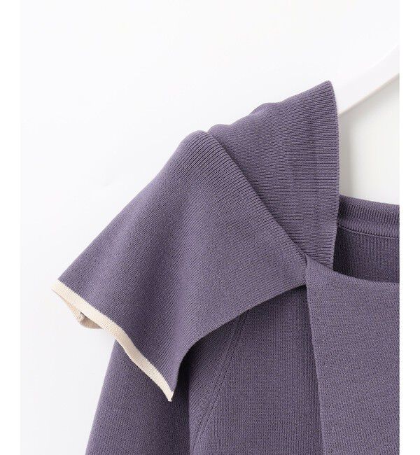 any SiS「【洗える】フレアカラープルオーバー」|ニット・セーター|