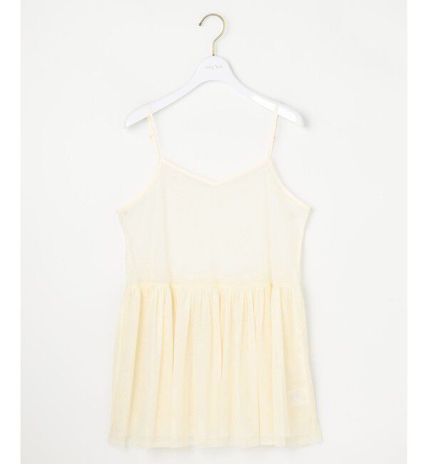 any SiS「【洗える】チュールレイヤード インナー」|キャミソール|