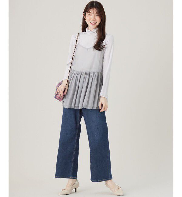 any SiS「【洗える】チュールレイヤード インナー」|キャミソール|