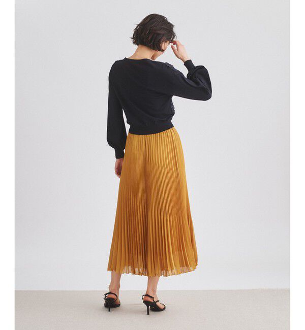  「【オンライン限定】フラワー3Dニットカーディガン」|カーディガン|