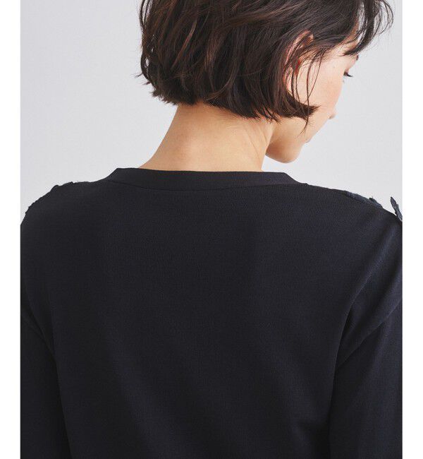  「【オンライン限定】フラワー3Dニットカーディガン」|カーディガン|