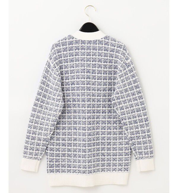  「ツイードチェックニットカーディガン」|カーディガン|