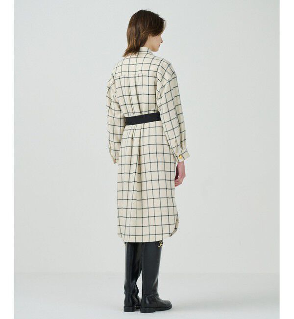 Grace Class「ウールチェックシャツワンピース」|ワンピース|