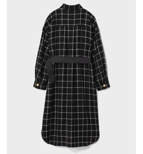 Grace Class「ウールチェックシャツワンピース」|ワンピース|