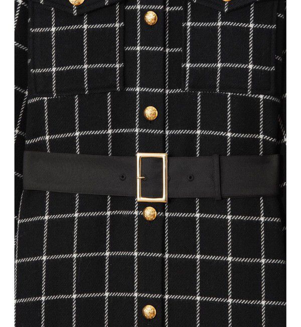 Grace Class「ウールチェックシャツワンピース」|ワンピース|