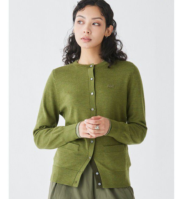 LACOSTE「ウォッシャブルウールニットカーディガン」|カーディガン|