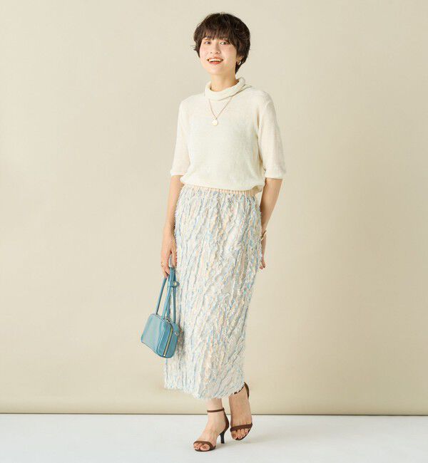 NOLLEY'S「KIRYUフェザージャガードタイトスカート」|タイト|